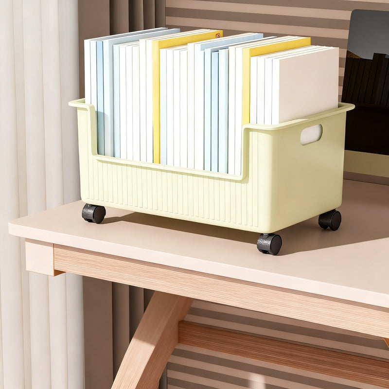 Mobile book box for desk and floor