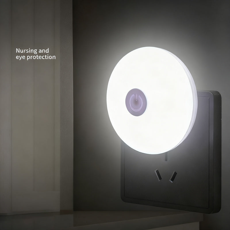 LED night light with push button switch