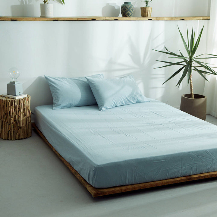 Cotton fitted sheet, 1.8 m bed