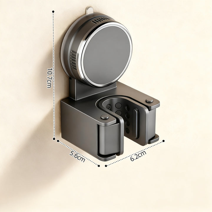 Suction cup holder for brooms and cloths, ABS