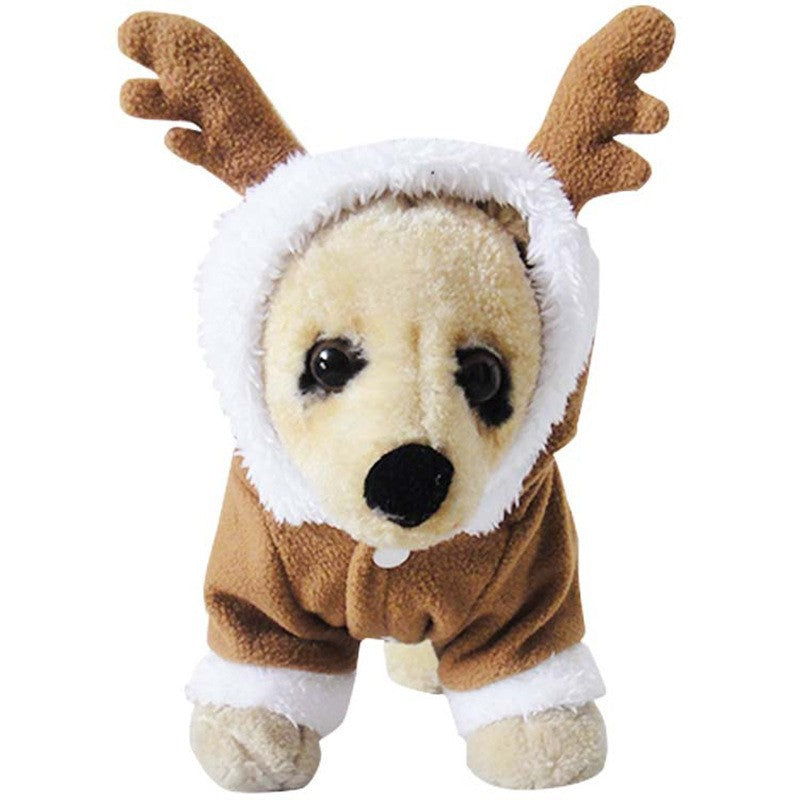 Reindeer costume for dogs, with hood