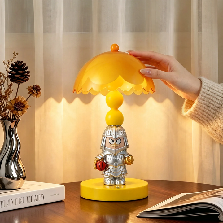 Penguin table lamp with armor, ABS