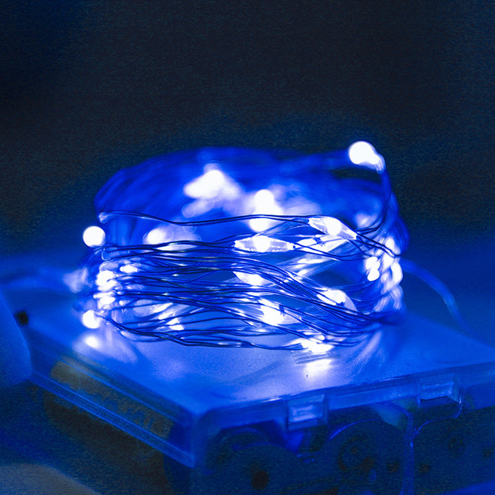 LED string lights, 10 m, 100 lights, USB/battery