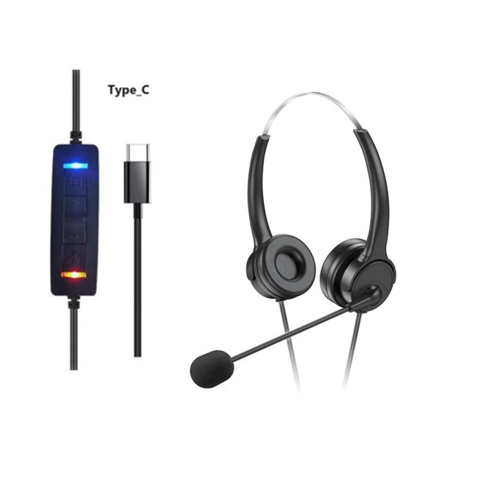 Bai'en DH800 Call Center Agent Telemarketing Outbound Customer Service Headset Computer Mobile Phone Telephone Headset