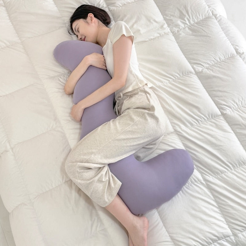 Side sleeper pillow made of cotton, 115 × 48 cm