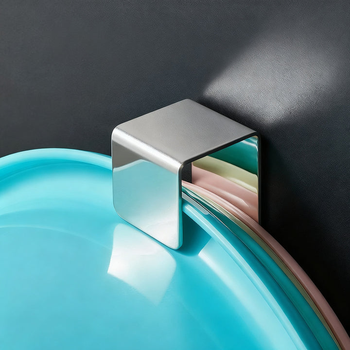 Stainless steel sink holder, wall-mounted, hole-free