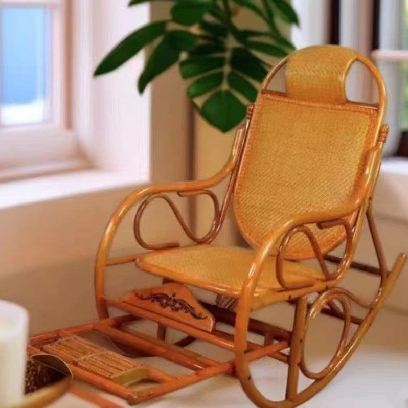 Rattan rocking chair, country style