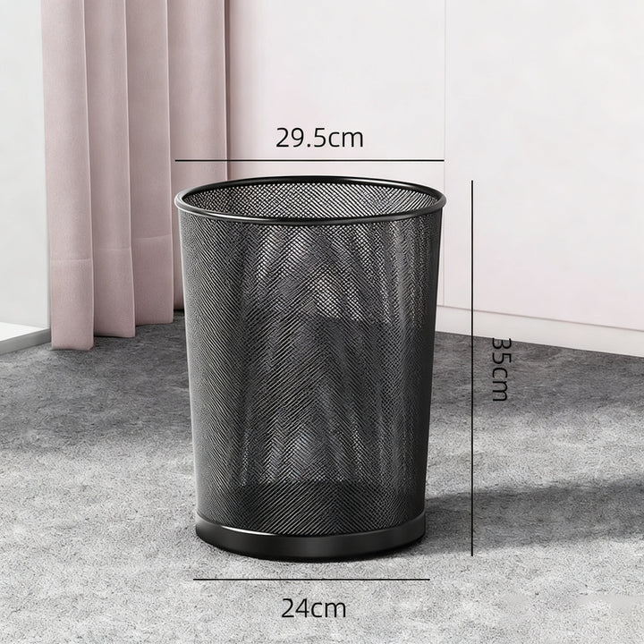 Metal bin, round, large capacity