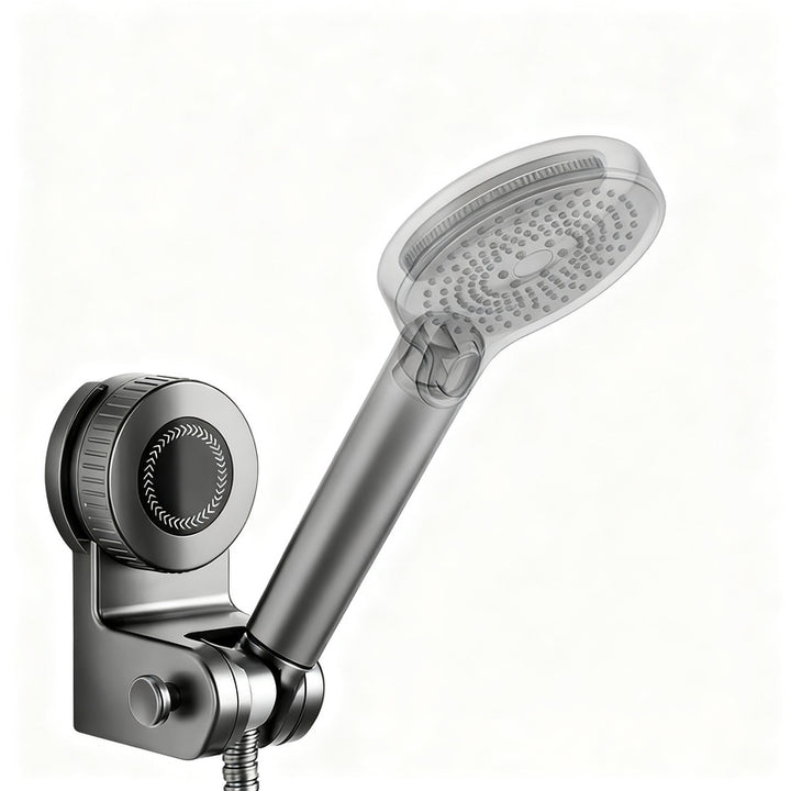 shower head holder with suction cup, 360° rotatable