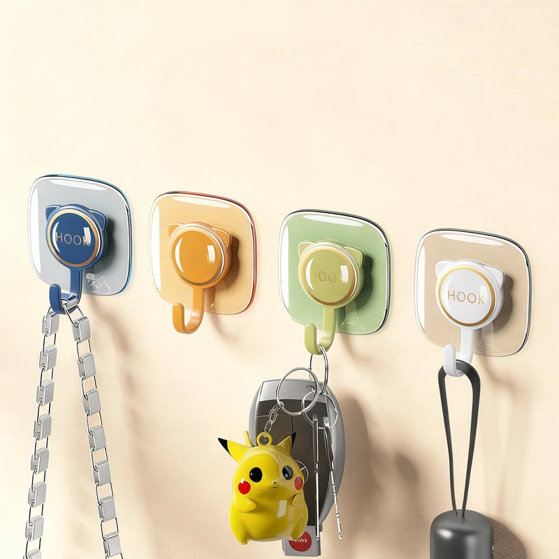Self-adhesive wall hook, load-bearing