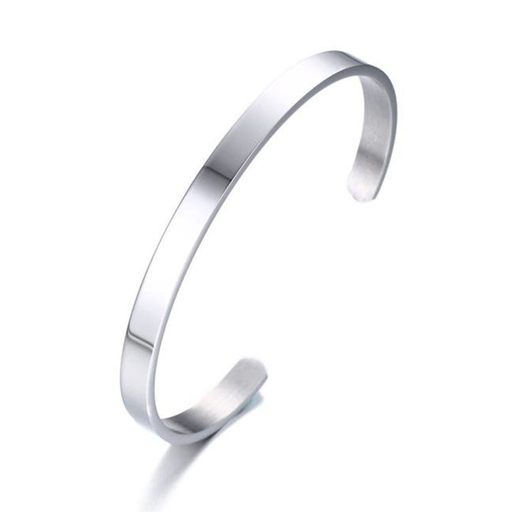 Bracelet made of stainless steel, open, smooth surface