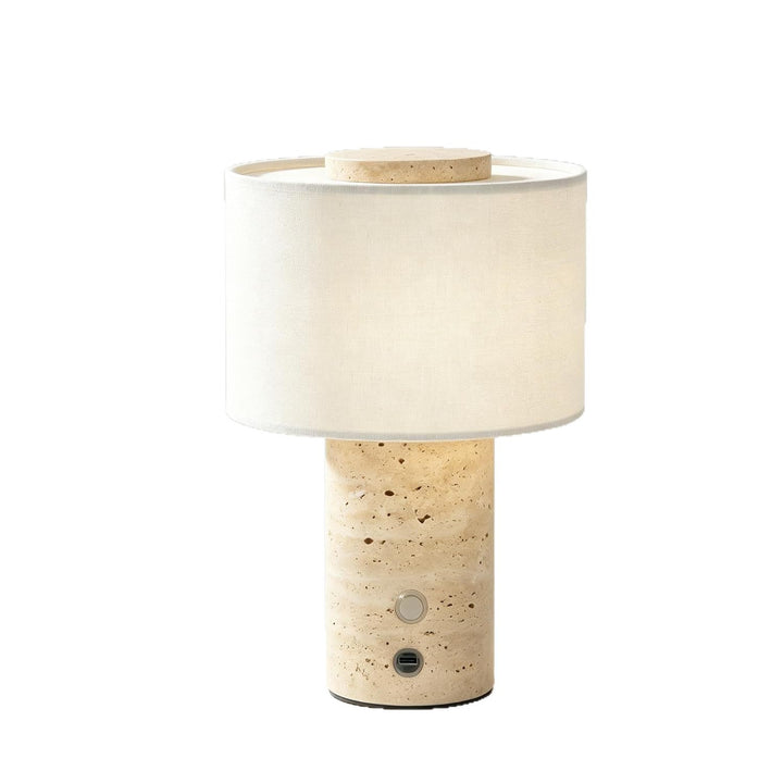 Marble table lamp with touch switch