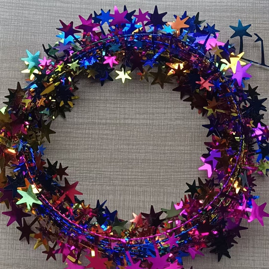 Star garland, 7.5 m, plastic