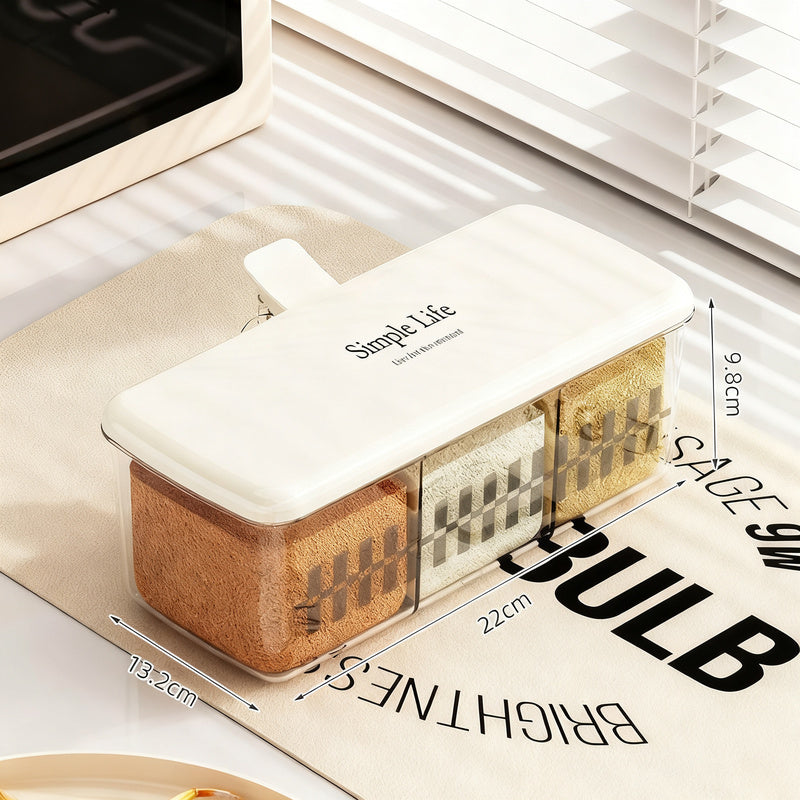 Spice box with multiple compartments