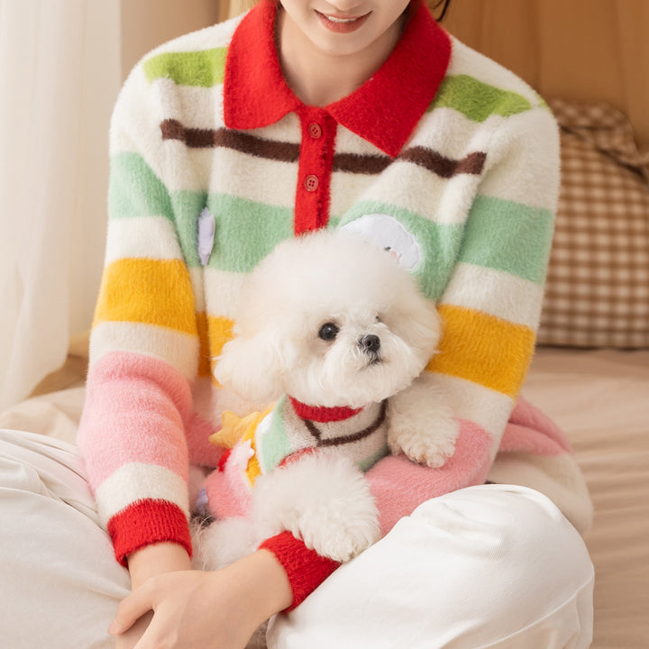 Dog Sweater Fleece, Cartoon Stars, Autumn-Winter