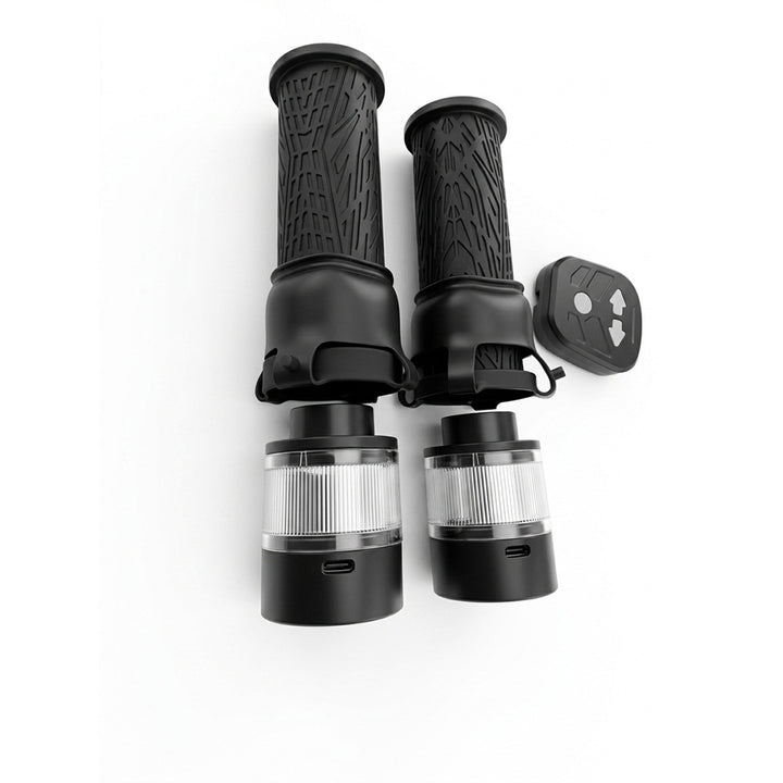 LED handlebar light with remote control for e-scooter
