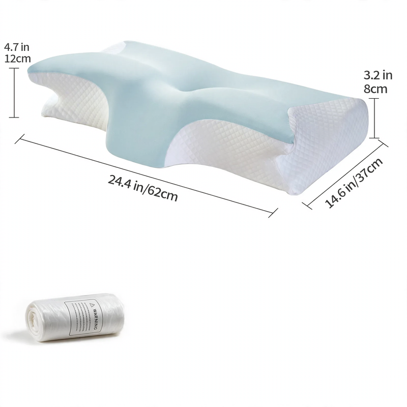 Memory foam neck pillow, butterfly shape
