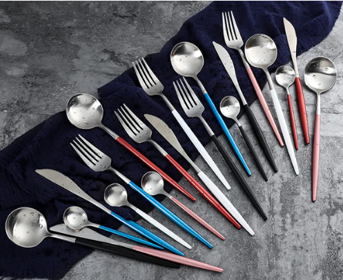 Luxury 24-Piece Gold-Silver Cutlery Set for Stylish Table Setting Kalsten