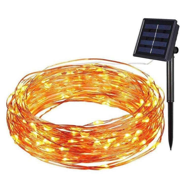 LED string lights, 10 m, 100 lights, USB/battery