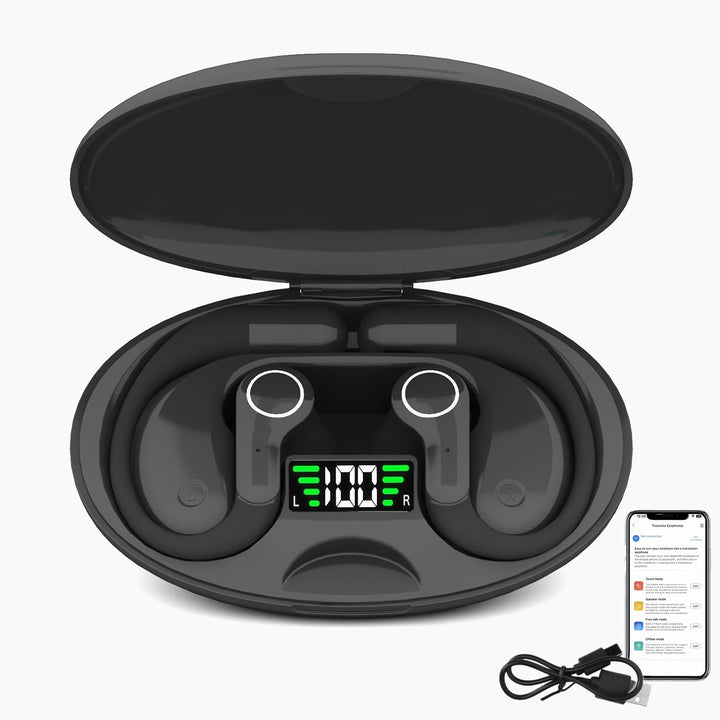 Bluetooth headphones with AI real-time translation M8