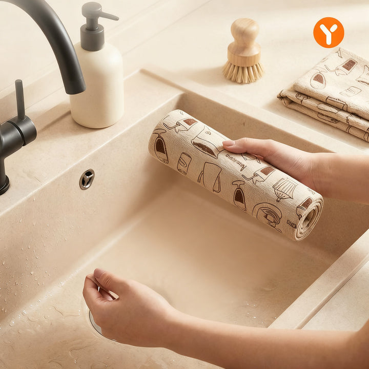 Tearable kitchen cleaning cloths for replacement
