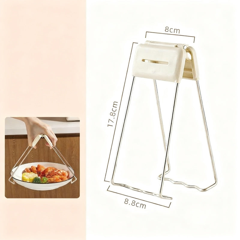 Heat protection tongs for bowls and plates