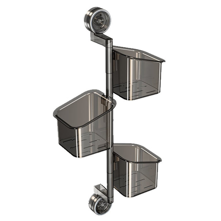 Rotating kitchen storage shelf with suction cup, model 230-006-A