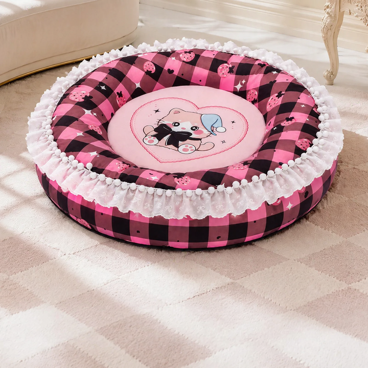 Pet lying mat, elliptical, washable, year-round