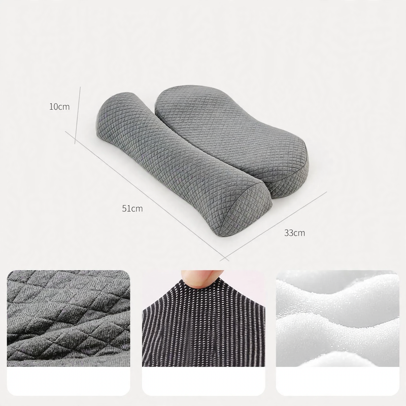 Memory foam neck pillow, washable