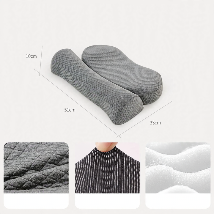 Memory foam neck pillow, washable