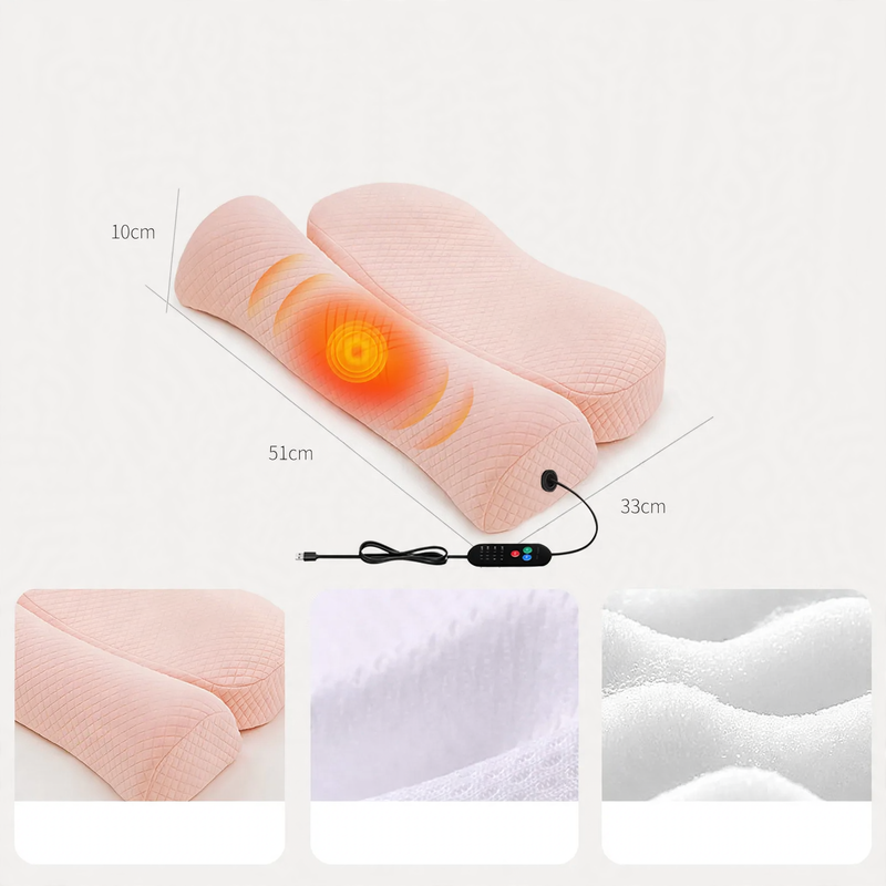 Memory foam neck support pillow, removable