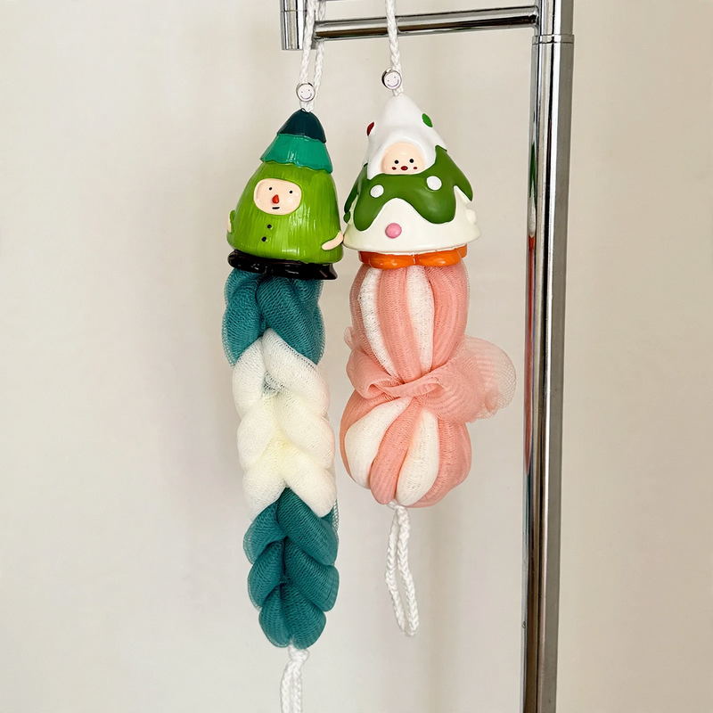 Bath Sponge Set with Hanger, Plastic