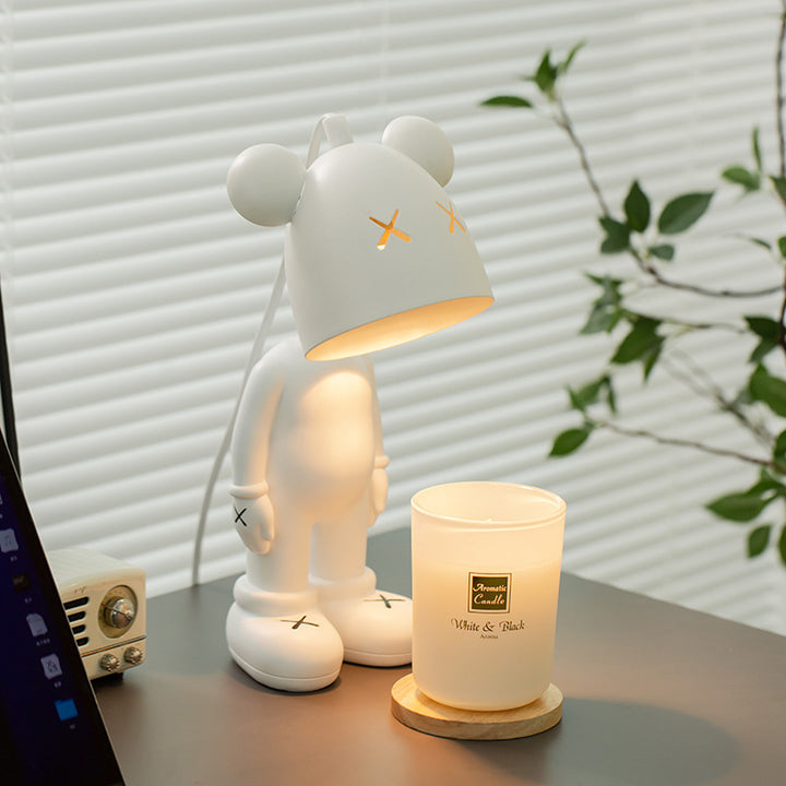 Aroma wax melt lamp with metal base