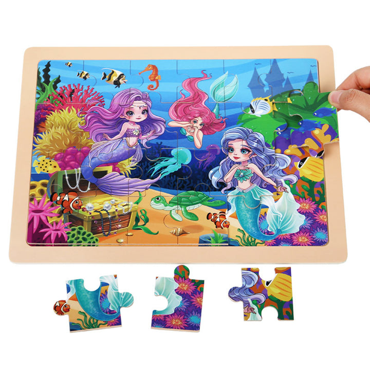Wooden puzzle 24 pieces for children