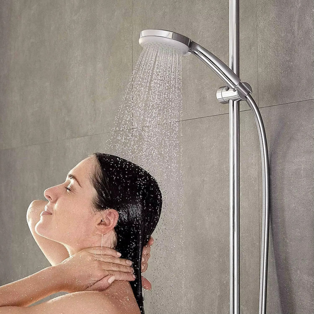 Faucet attachment with shower head and filtration