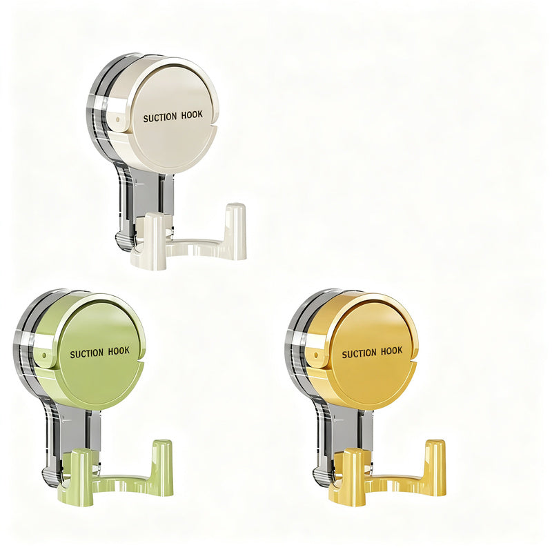Suction cup double hooks, waterproof, no drilling
