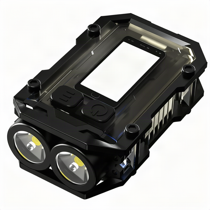 Portable USB flashlight with magnetic holder