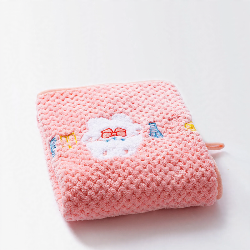 Pet bath towel made of coral fleece, absorbent