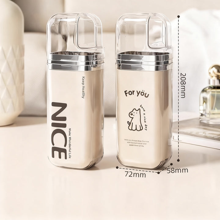Portable dental care set with storage box