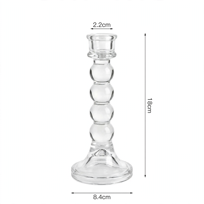 Glass candle holders, modern design