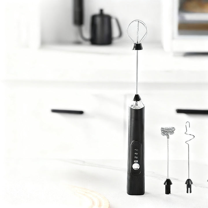 Electric milk frother, USB-C, multiple functions