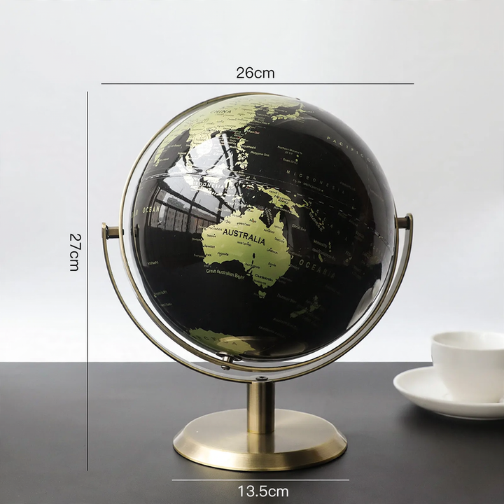 Globus decorative figure, transparent, modern design