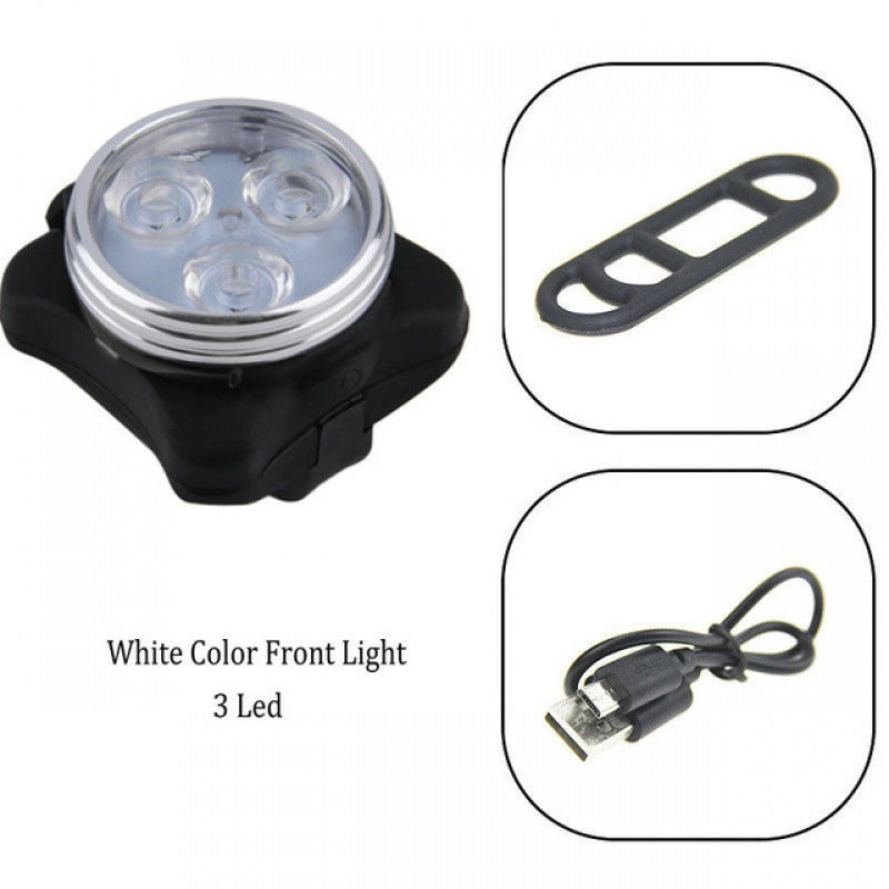 Bicycle light set, COB rear light, USB rechargeable