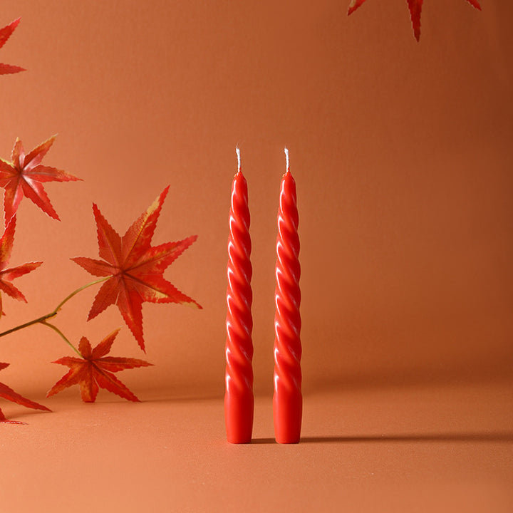 Scented candle in glass, long stems, hand-poured