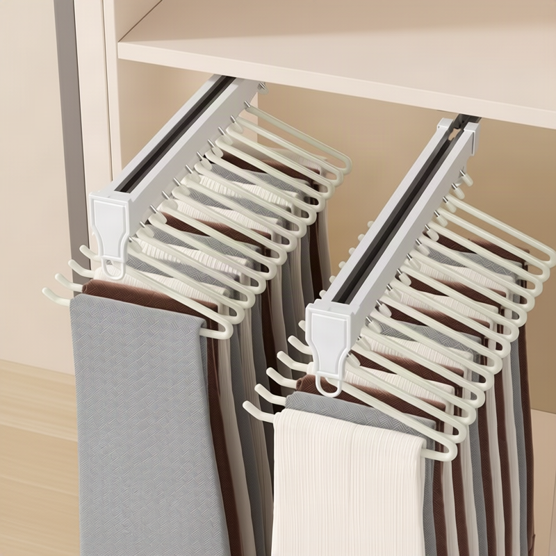 Stainless steel pant hangers, non-slip