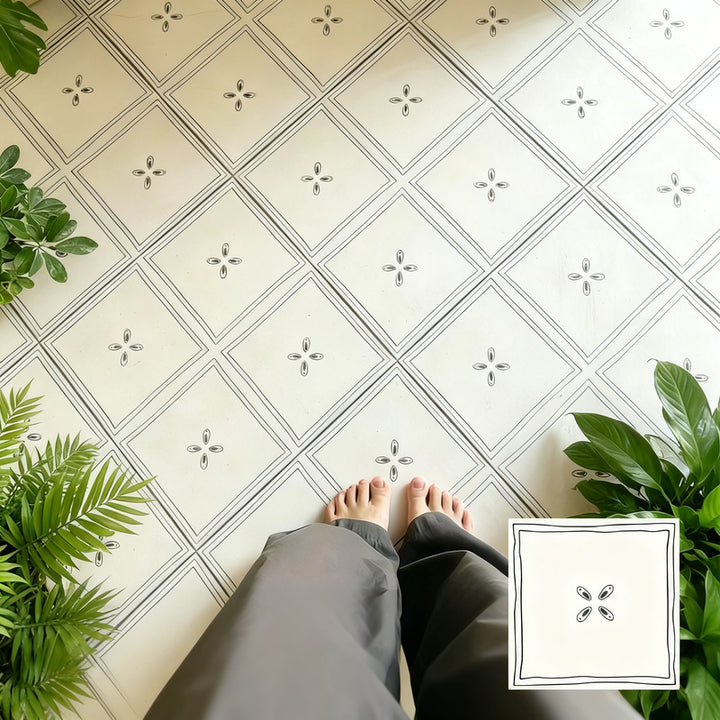 Marble floor sticker, self-adhesive
