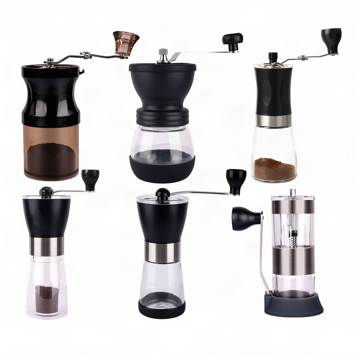 Hand coffee grinder made of stainless steel