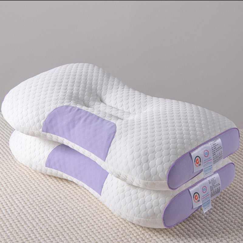 Neck support pillow with polyester filling