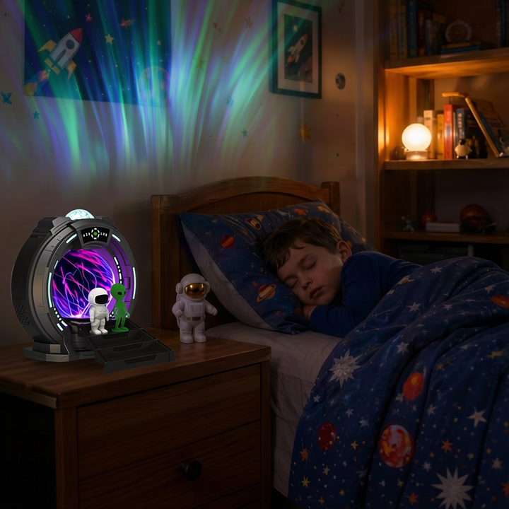 Portal projection lamp with Bluetooth speaker