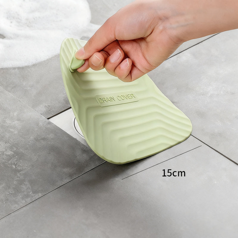 Silicone floor drain seal, odor-reducing